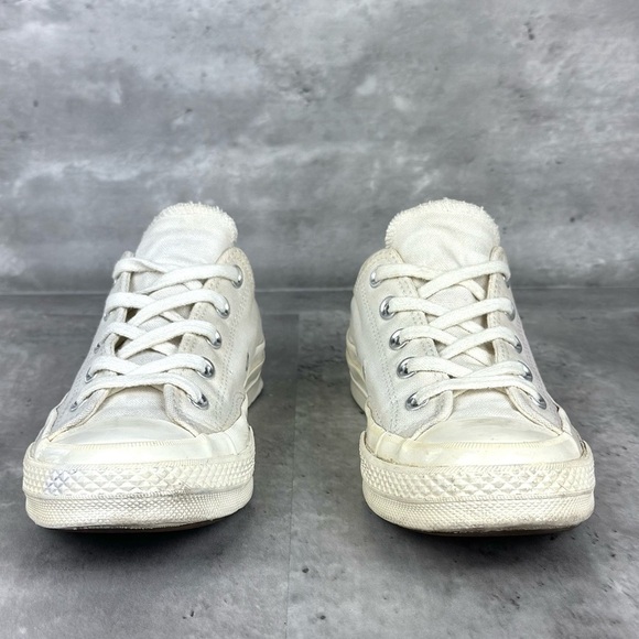 Converse Comme De Garcons Cream Heart Low Top Sneaker - Picture 8 of 11